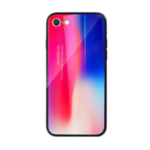 Etui do iPhone SE2022/SE2020/8/7 silikonowe kolorowe mieniące ombre