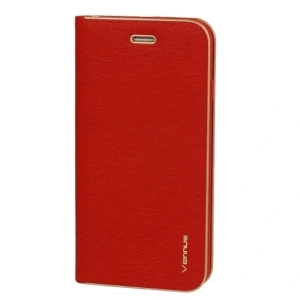 Etui do iPhone 11 Pro skórzane czerwone z ramką