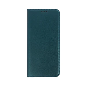 Etui do iPhone 13 Pro Max eleganckie stylowe z magnetyczną klapką, ciemnozielone