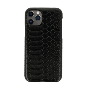 Etui do iPhone 11 Pro stylowe eleganckie wężowa skóra czarne