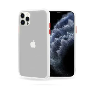 Etui do iPhone 12 Pro Max przeźroczyste silikonowe z kolorowymi przyciskami