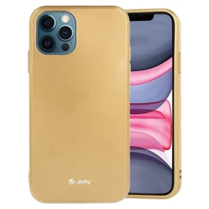 Etui do iPhone 12 Pro Max silikonowe elastyczne złote