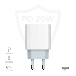 Bardzo szybka ładowarka 20W USB-C do iPhone 17/16/15/14/13/12/11 PD i QC 4.0