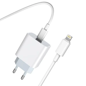 Bardzo szybka ładowarka zasilacz 3A 20W z kablem lightning do iPhone 14/13/12/11/X szybkie ładowanie
