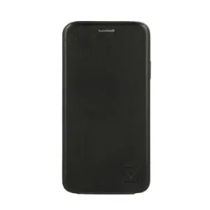 Etui do iPhone XR eleganckie zamykane z klapką, czarne