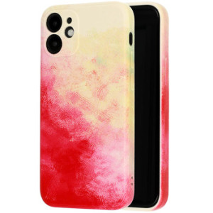 Etui do iPhone 11 Pro watercolor painting elastyczne malowane Red Art