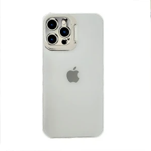 Etui do iPhone 12 Pro Max SmartDevil matowe półrzprzeźroczyste z metalową klapką na obiektyw
