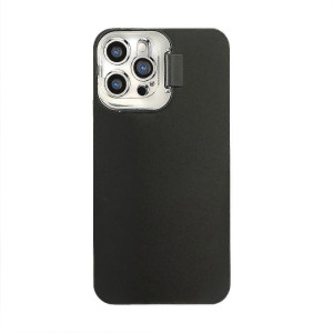 Etui do iPhone 12 Pro SmartDevil matowe czarne z metalową klapką na obiektyw