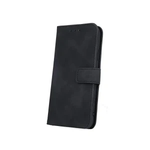 Etui do iPhone 14 Plus matowe, zamykane na klapkę, kabura, czarne