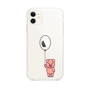 Etui do iPhone 11 z nadrukiem świnka