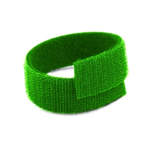 Zestaw 3x taśma na kable organizer długość taśmy 5 cm w kolorze zielonym