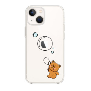 Etui do iPhone 13 Mini przeźroczyste z nadrukiem, miś