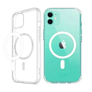 Etui do iPhone 11, hybrydowe przeźroczyste, krystaliczny tył z MagSafe