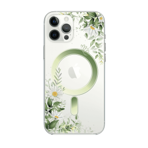 Etui do iPhone 12 Pro Flower MagSafe z nadrukiem, rumianek