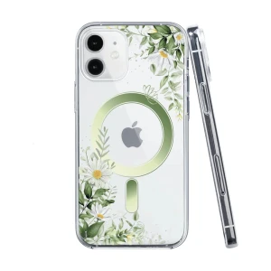 Etui do iPhone 12 Flower MagSafe z nadrukiem, rumianek