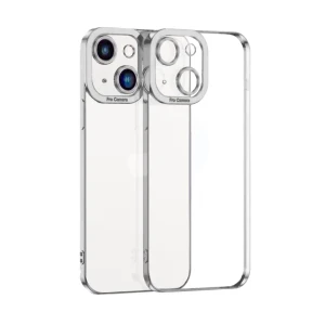 Etui do iPhone 14 Camera High PRO z osłoną kamery, srebrne