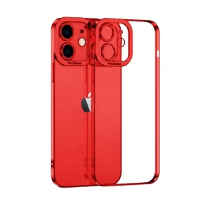 Etui do iPhone 12 Camera High PRO z osłoną kamery, czerwone