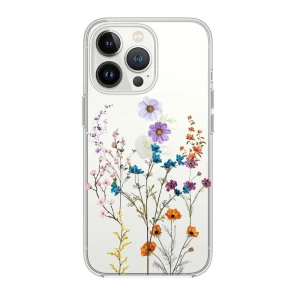 Etui do iPhone 14 Pro Max, kwiaty różnokolorowe