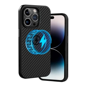 Etui do iPhone 14 Pro Max karbonowe z Magsafe, czarne