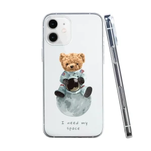 Etui do iPhone 12 Mini, miś kosmonauta