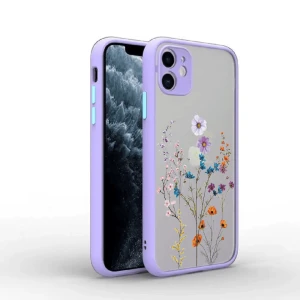 Etui do iPhone 12 Mini ochrona kamery, kwiaty różnokolorowe