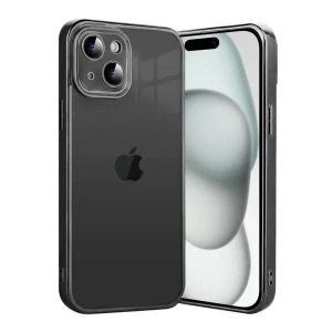 Etui do iPhone 15 Black Edition przeźroczyste Sulada oryginal, czarne