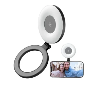 Lampa pierścieniowa do selfie z funkcją MagSafe, czarna