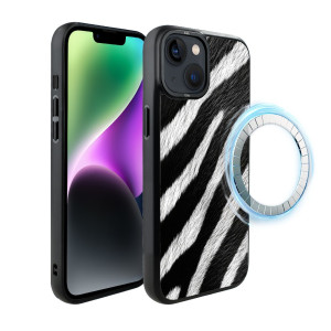 Etui do iPhone 14 IBIZU DropGuard Matt z MagSafe, Zew Natury, Zebra
