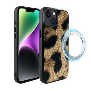 Etui do iPhone 14 IBIZU DropGuard Matt z MagSafe, Zew Natury, Lampart