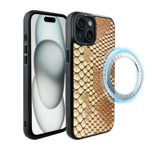 Etui do iPhone 15 Plus IBIZU DropGuard Matt z MagSafe, Zew Natury, Wąż
