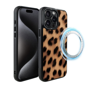 Etui do iPhone 15 Pro Max IBIZU DropGuard Matt z MagSafe, Zew Natury, Pantera