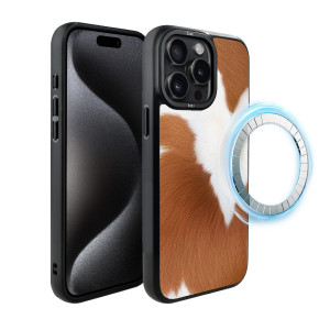 Etui do iPhone 15 Pro IBIZU DropGuard Matt z MagSafe, Zew Natury, Alpejska Krowa