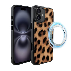 Etui do iPhone 16 IBIZU DropGuard Matt z MagSafe, Zew Natury, Pantera