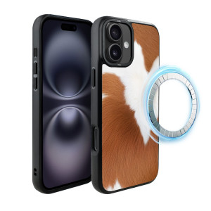 Etui do iPhone 16 IBIZU DropGuard Matt z MagSafe, Zew Natury, Alpejska Krowa