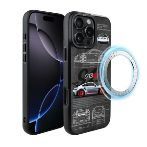 Etui do iPhone 16 Pro Max IBIZU DropGuard Matt z MagSafe, TechDrive, 911 GT3 RS