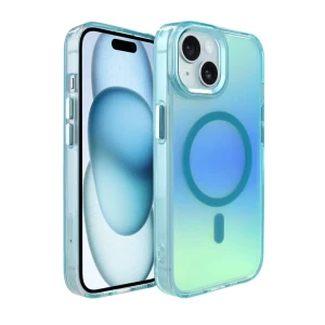 Etui do iPhone 15 Miami Vibe z MagSafe, zmieniające kolor, niebieskie