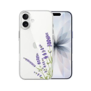 Etui do iPhone 17, lawenda, przeźroczyste