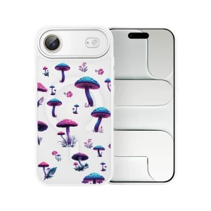 Etui do iPhone Air Color Flush z MagSafe, z osłoną aparatu, magiczne grzybki, białe