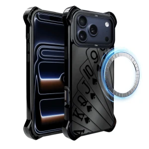 Etui do iPhone 17 Pro IBIZU DropGuard Ultra z MagSafe, Midnight, Karty do gry