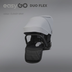 Siedzisko spacerówki do wózka rok po roku EasyGo Duoflex Cloudy Gray