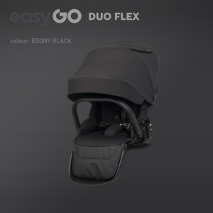 Siedzisko spacerówki do wózka rok po roku EasyGo Duoflex Ebony Black
