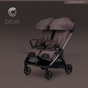 Cavoe Deux Chocolate Wózek spacerowy dla dwójki dzieci czekoladowy