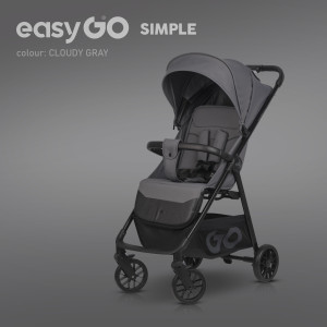 Wózek spacerowy EasyGo Simple Cloudy Gray