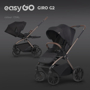 EasyGo Giro G2 Coal Wózek spacerowy przodem i tyłem