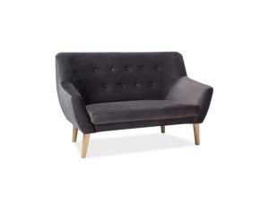 SOFA do salonu NORDIC 2 VELVET 14 szara
