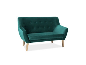 SOFA do salonu NORDIC 2 VELVET 78 zielona