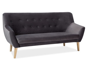 SOFA do salonu NORDIC 3 VELVET 14 szara