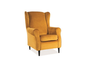 Fotel do salonu BARON velvet curry/ venge