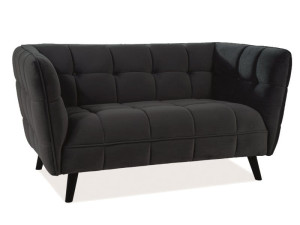 Sofa do salonu CASTELLO 2 VELVET czarna