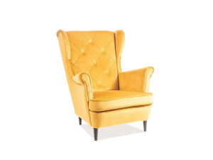 Fotel uszak LADY velvet curry